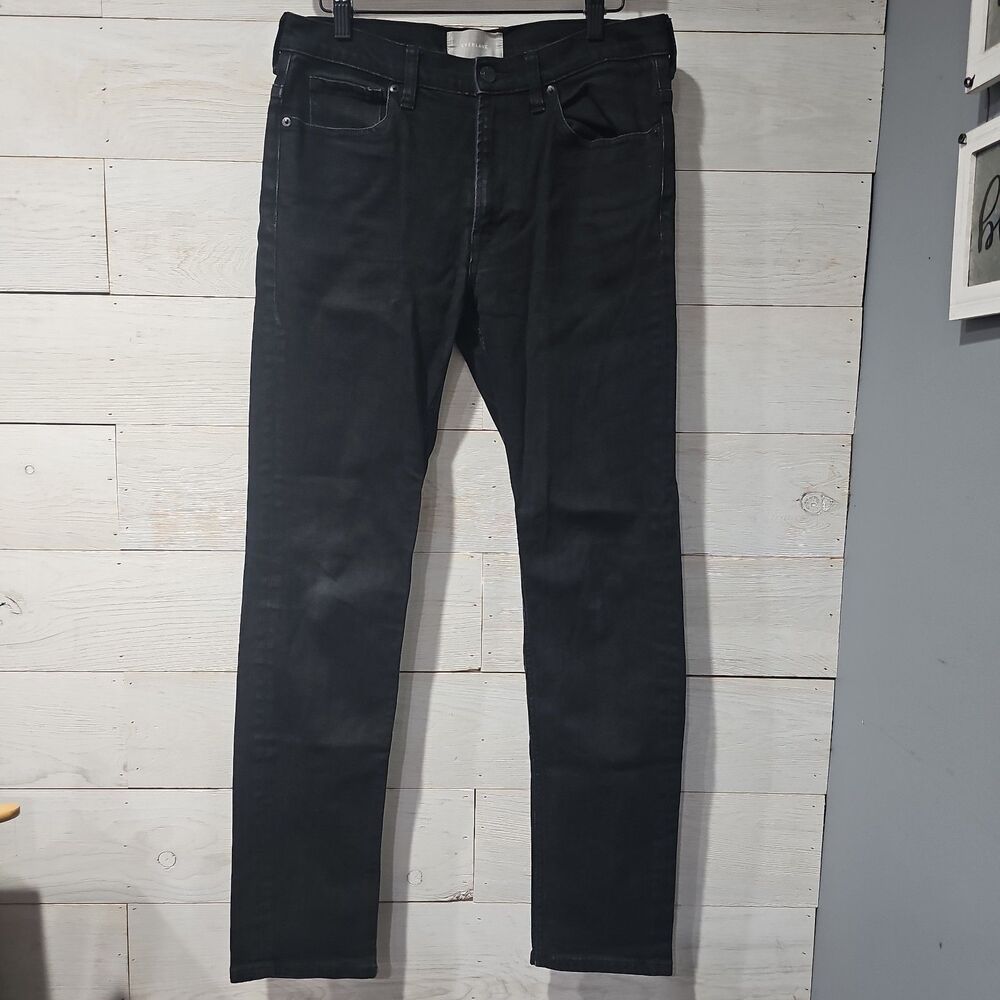 Everlane Black Jeans Men's Slim Fit Tapered Leg Denim Pants Size 31 x 32